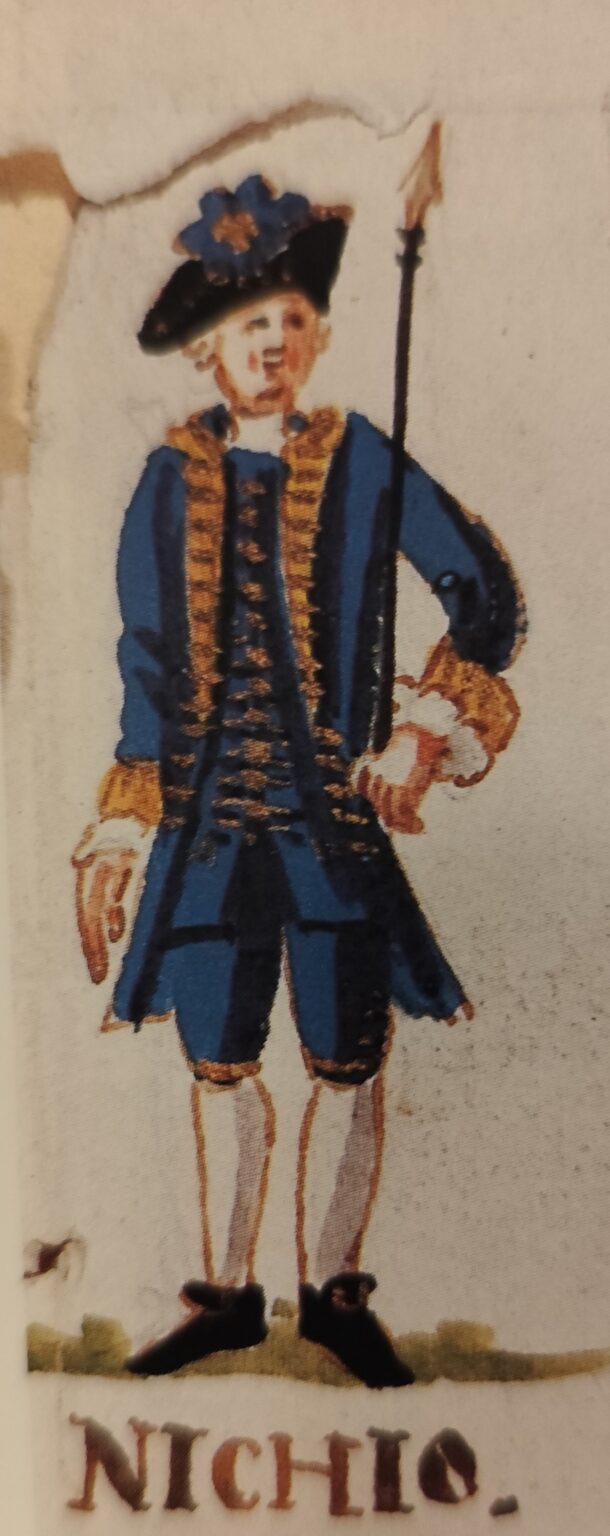 1767 - Figurino del Nicchio per il Palio del 14 maggio 1767 - Agostino Provvedi