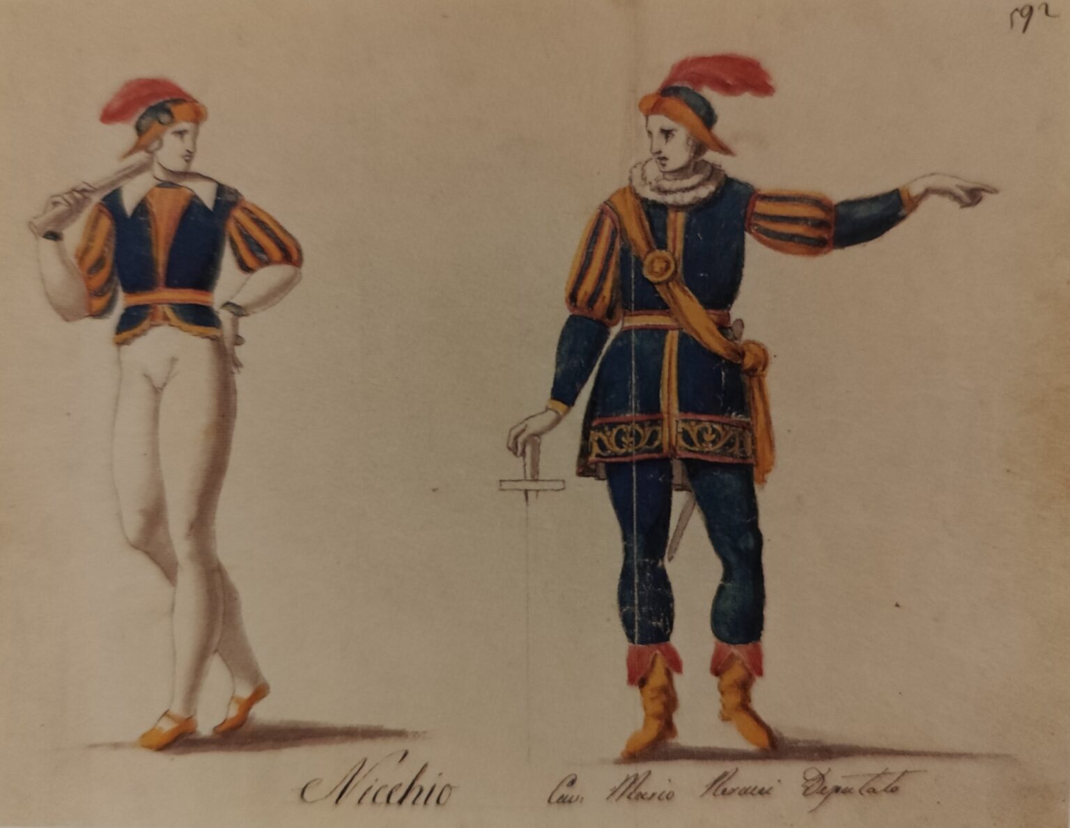 1839 - Alfiere e Duce della Contrada del Nicchio - Antonio Manetti