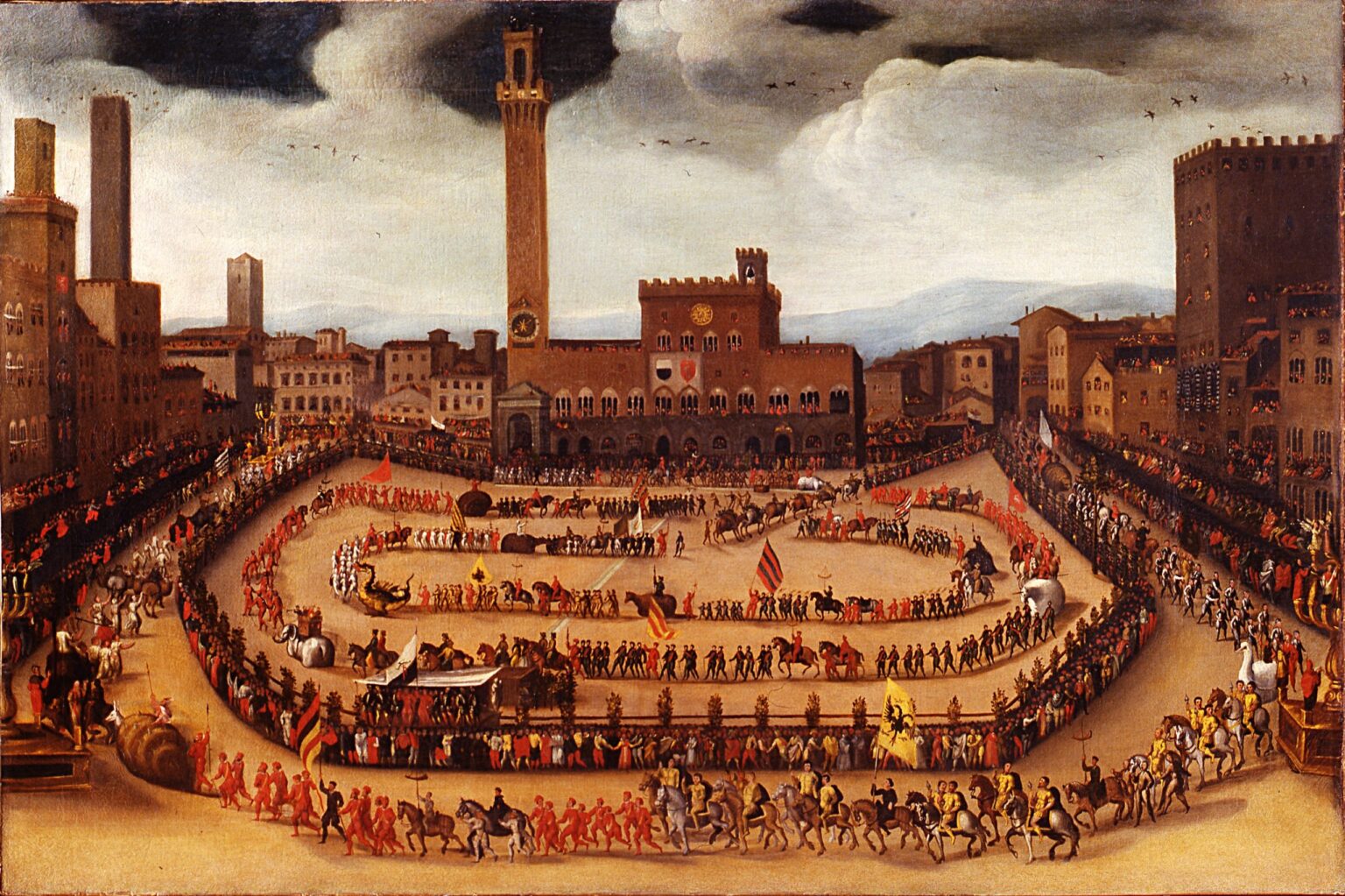 1585 - La sfilata delle Contrade - Vincenzo Rustici