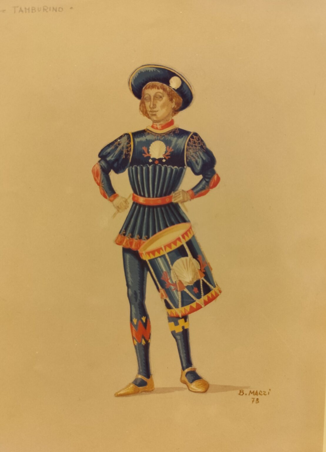 1981 - Bozzetto tamburino